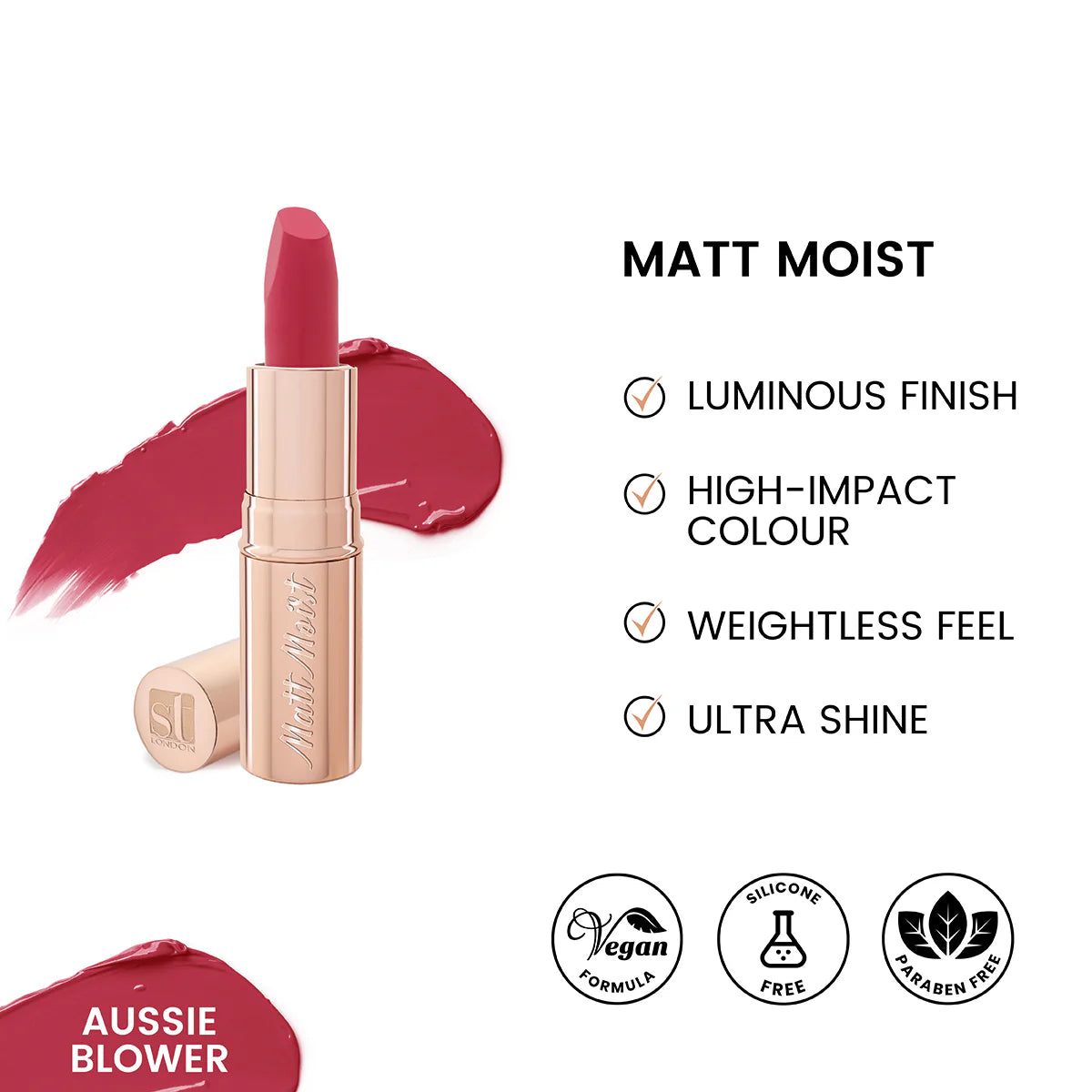 AURA  Matt Moist Lipstick