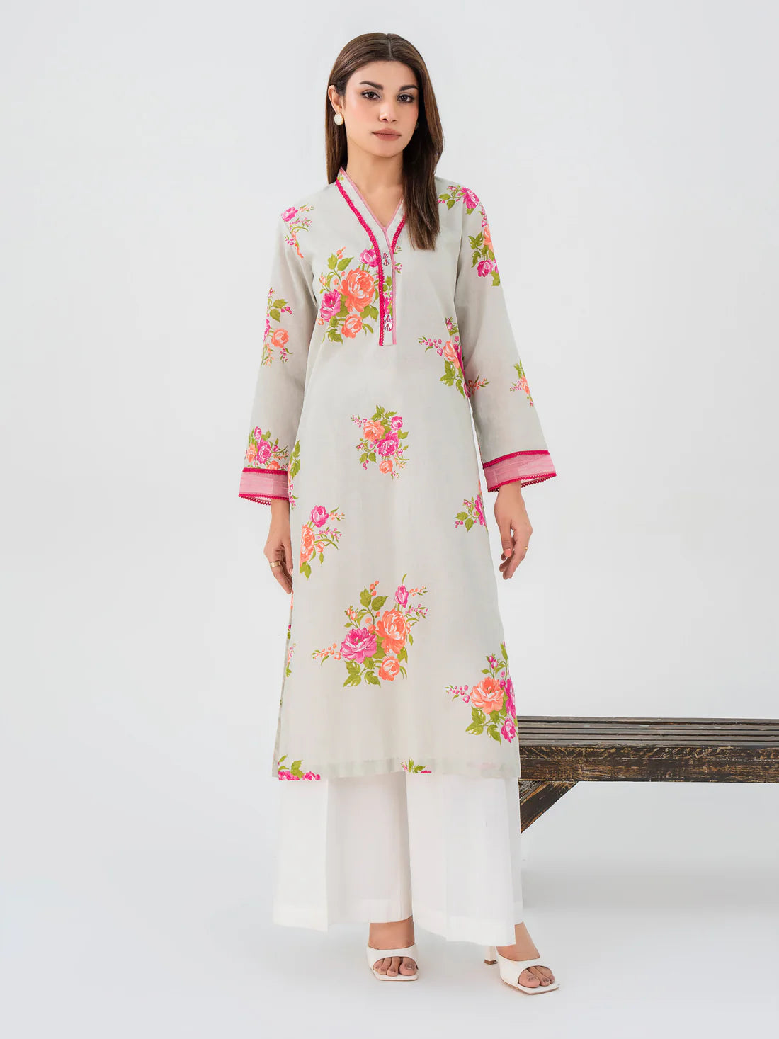 AURA Khaddar Shirt-Printed (Pret)
