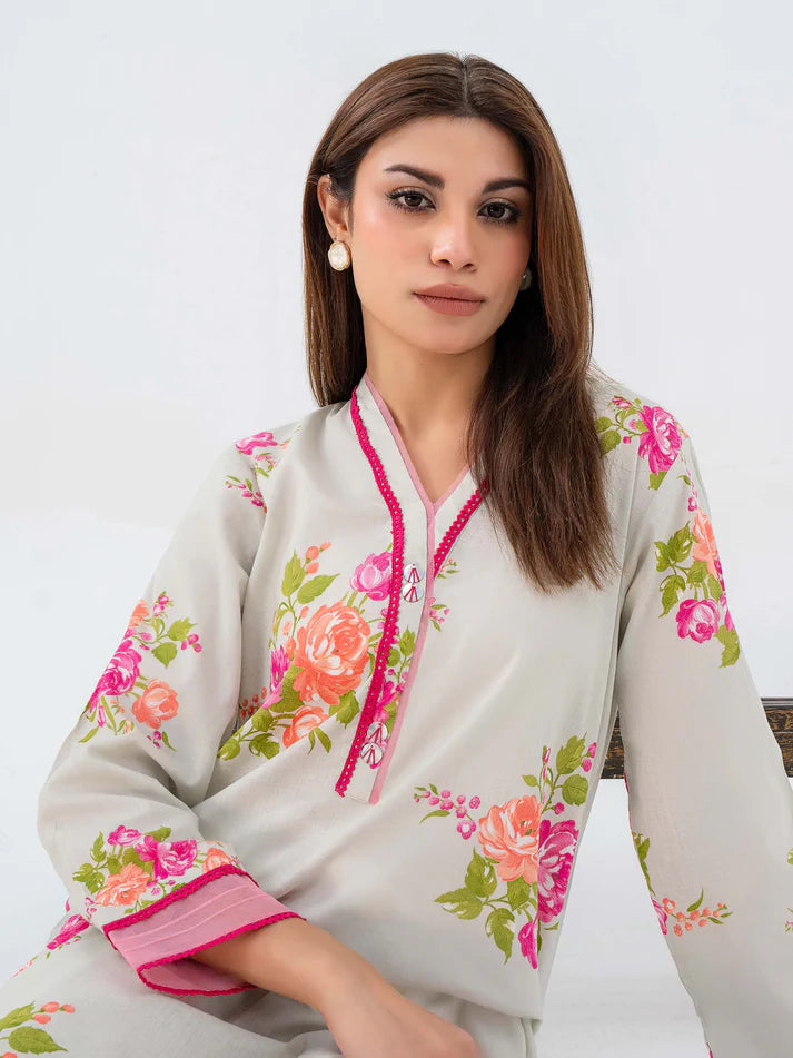 AURA Khaddar Shirt-Printed (Pret)