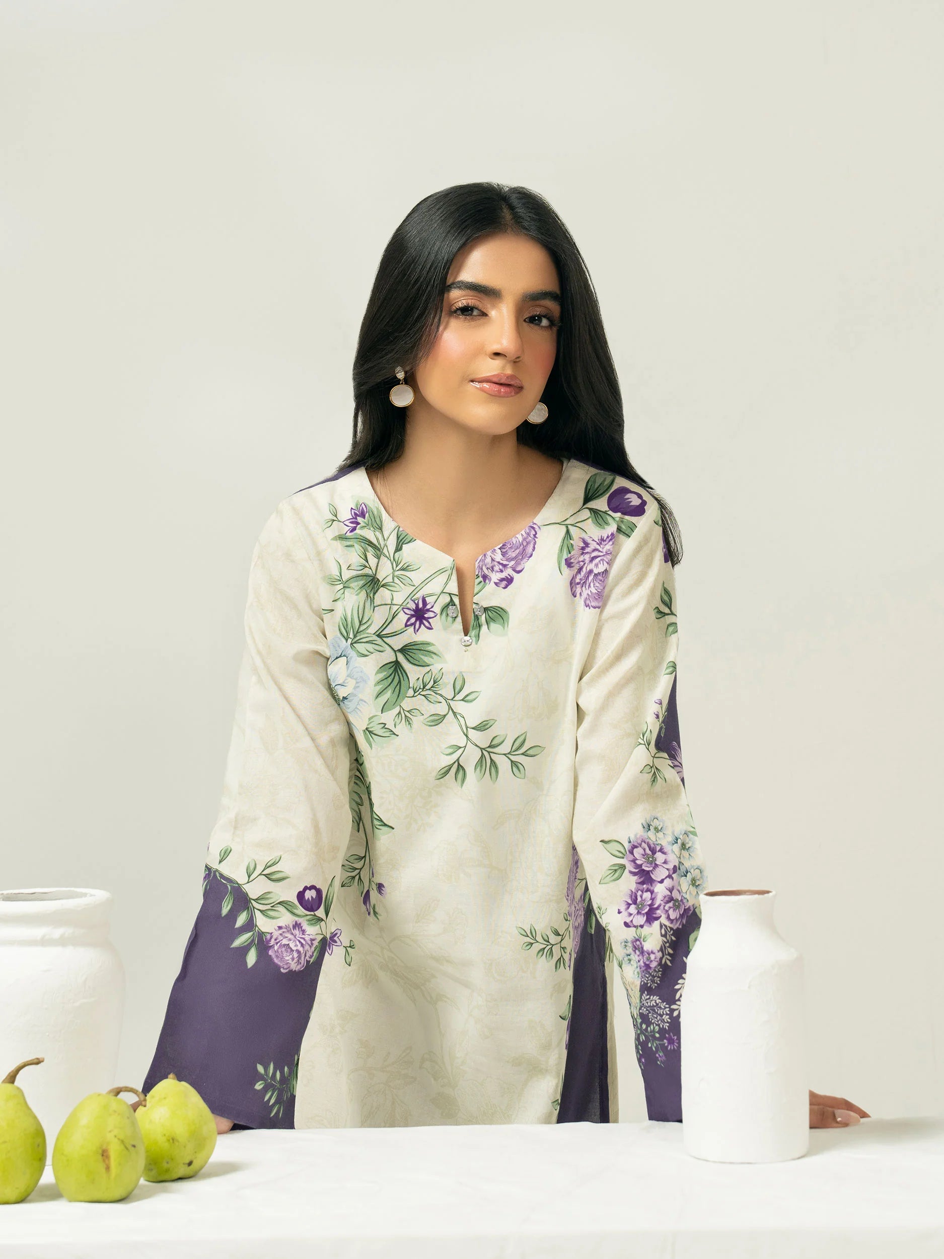 AURA Khaddar Shirt-Printed (Pret)