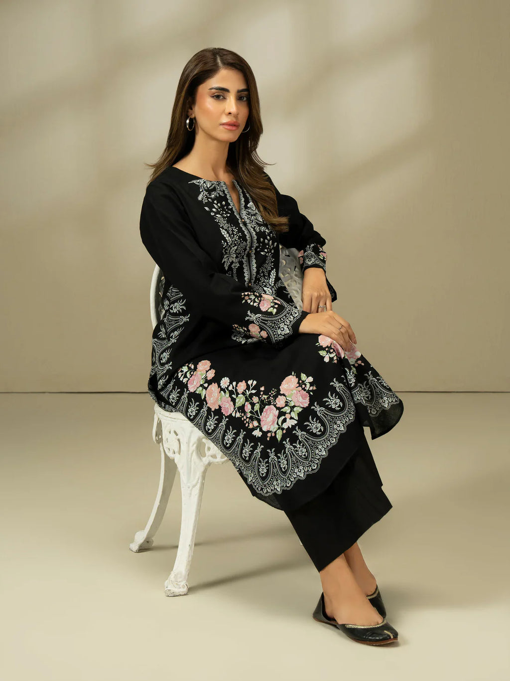 Aura Khaddar Shirt-Printed (Pret)