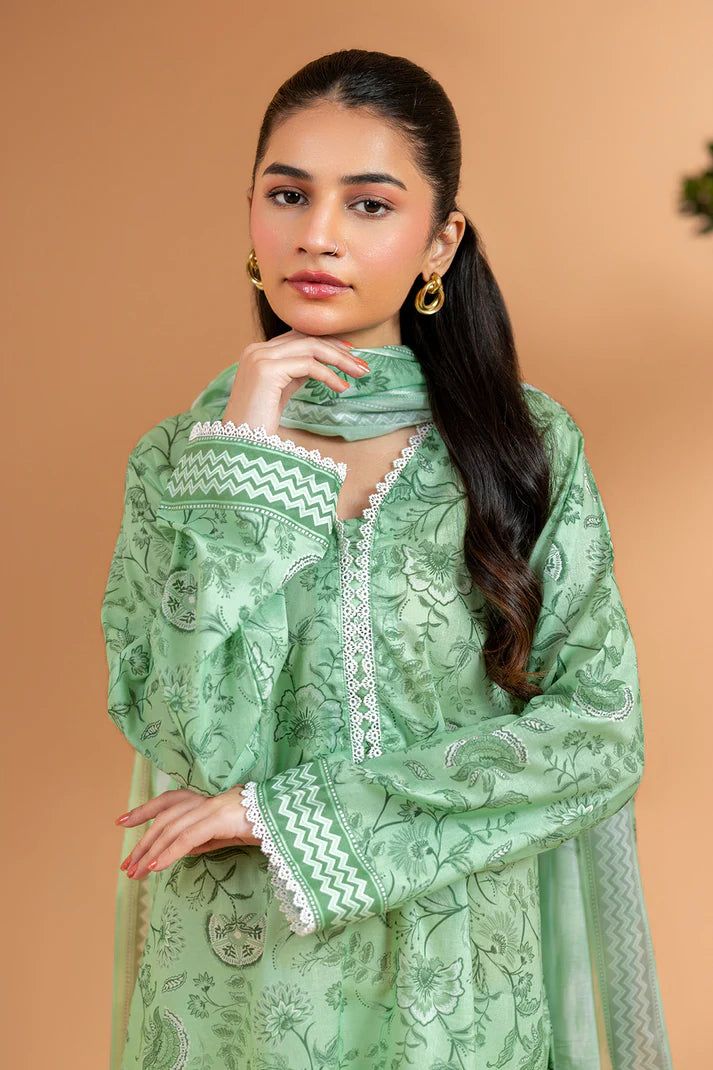 Aura Lawn Kurta & Dupatta – Women Pret