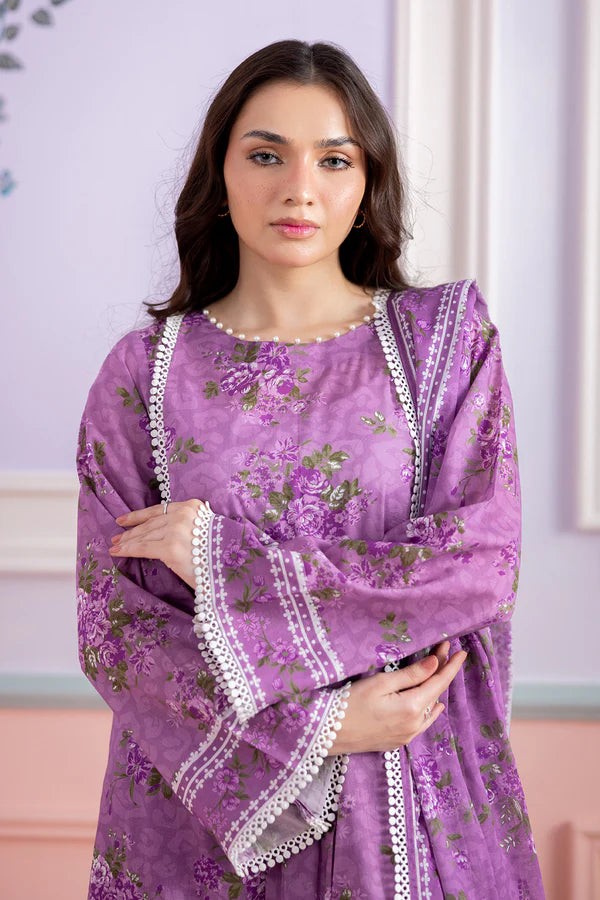 Aura 2-Piece Digital Lawn Top & Dupatta - Aura By Zuha