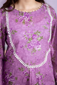 Aura 2-Piece Digital Lawn Top & Dupatta - Aura By Zuha