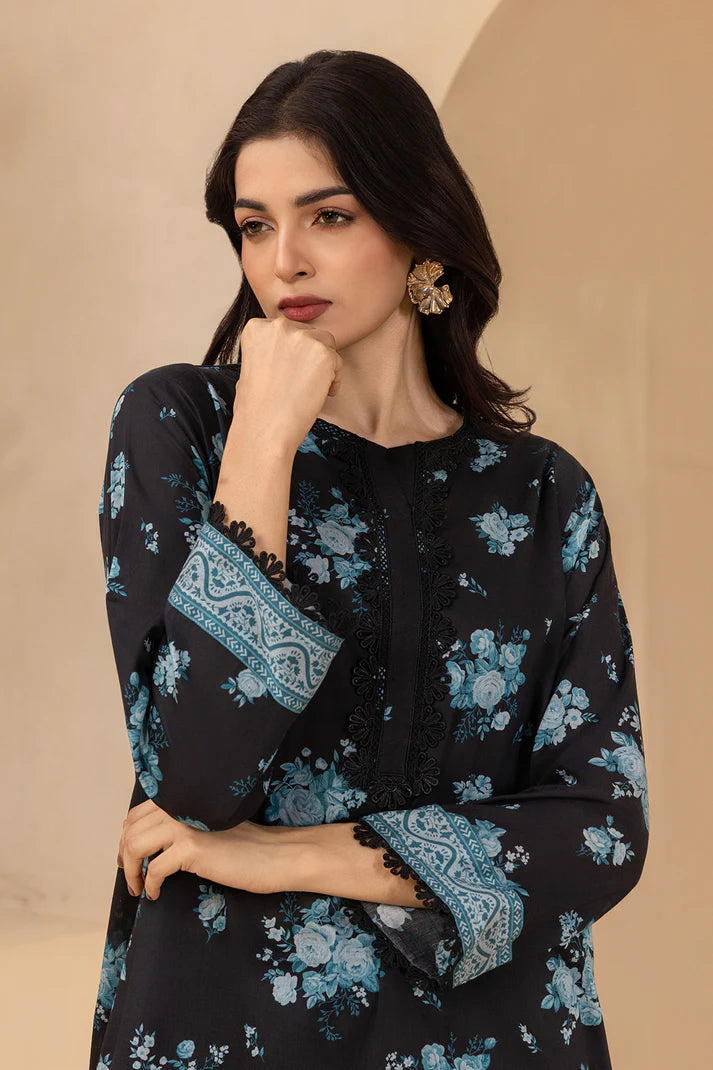 Aura 2-Piece Lawn Shirt & Cambric Shalwar – Black