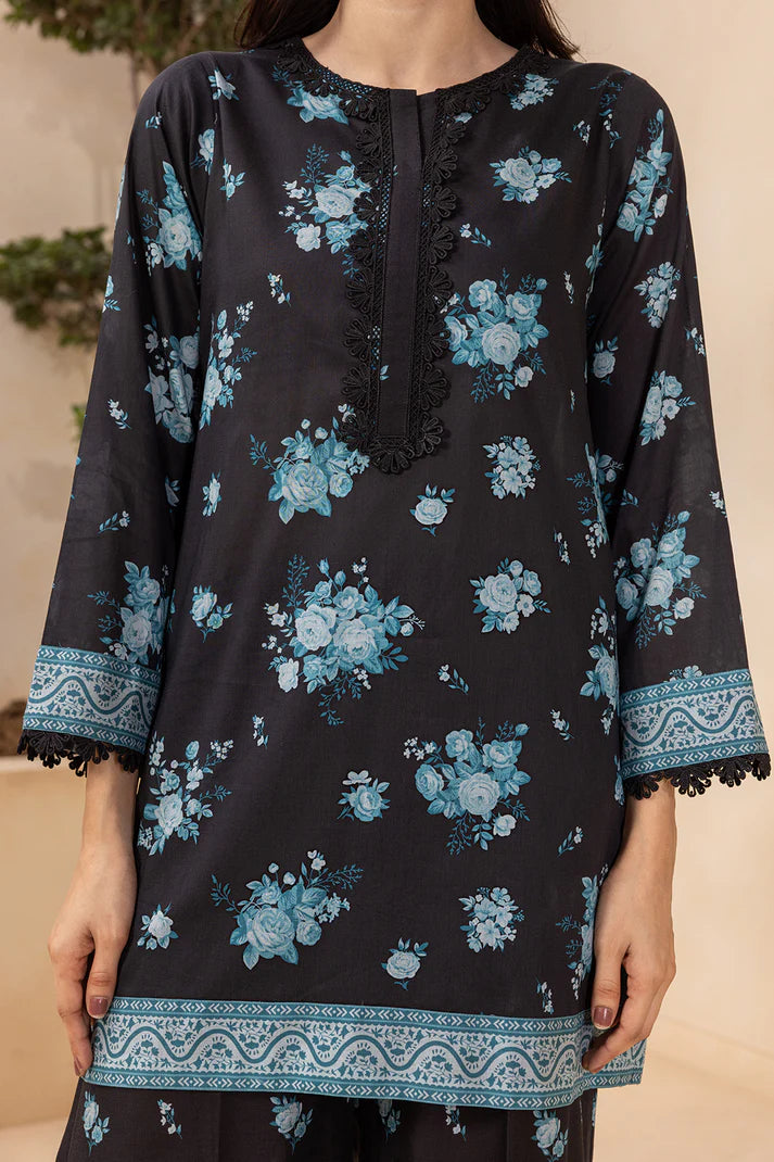 Aura 2-Piece Lawn Shirt & Cambric Shalwar – Black