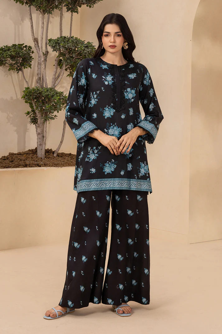 Aura 2-Piece Lawn Shirt & Cambric Shalwar – Black