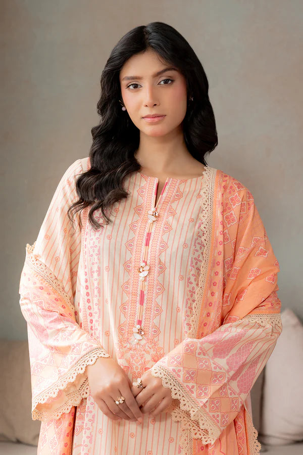 Aura 3-Piece Unstitched Summer Lawn Suit