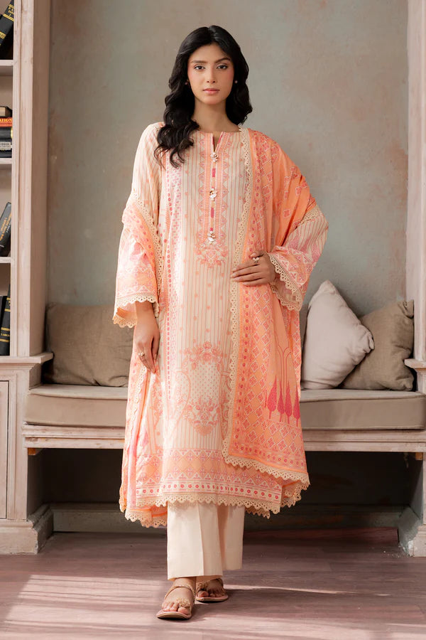 Aura 3-Piece Unstitched Summer Lawn Suit